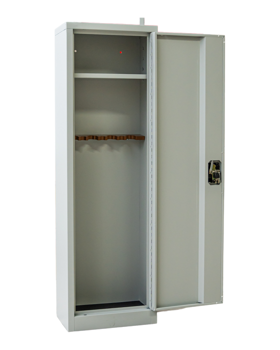 Craft Gun Security Cabinet, Single Door , 55"h x 17"w x 10"d , Grey