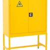 Craft Chemical Storage Cabinet , 35"h x 36"w x 18"d , Yellow