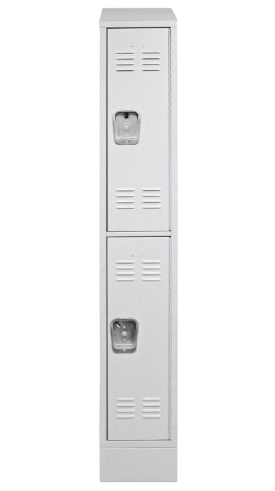 Craft Locker , Double Tier , Double Stack , 2x2 , 72"h x 24"w x 15"d , Lock Model B , RECESSED LOCK