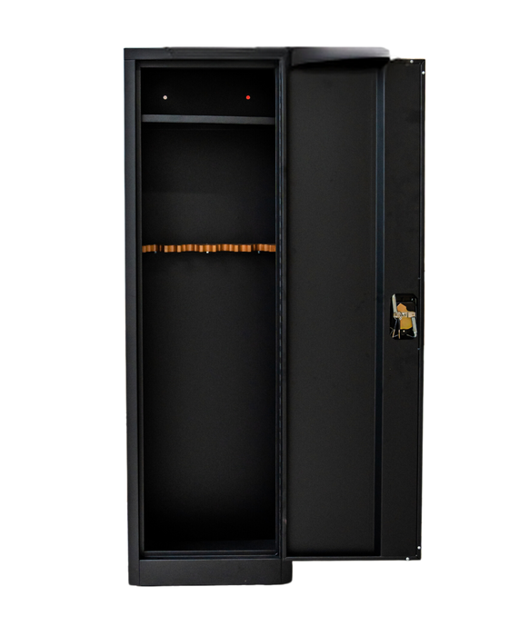 Craft Gun Security Cabinet, Single Door , 55"h x 17"w x 10"d , Black