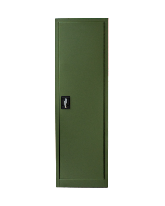 Craft Gun Security Cabinet , Single Door , 55"h x 17"w x 10"d , Green