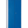 Craft Storage Cabinet , 71"h x 24"w x 20"d , Blue Door , Grey Frame