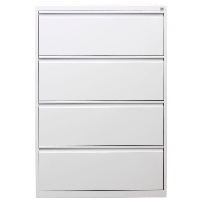 Craft Lateral File Cabinet , 52"h x 31"w x 18"d , 4 Drawers , Grey