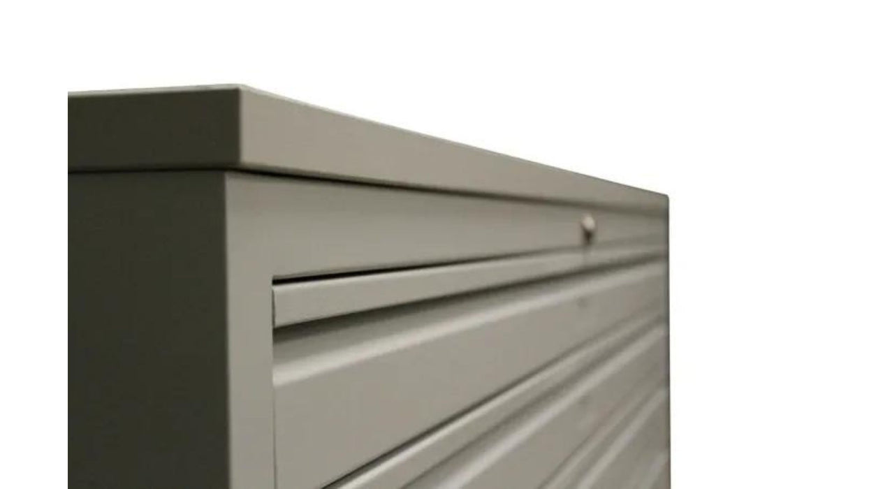 Craft Flat File Cabinet , 21"h x 55"w x 37"d , 5 Drawers , Grey