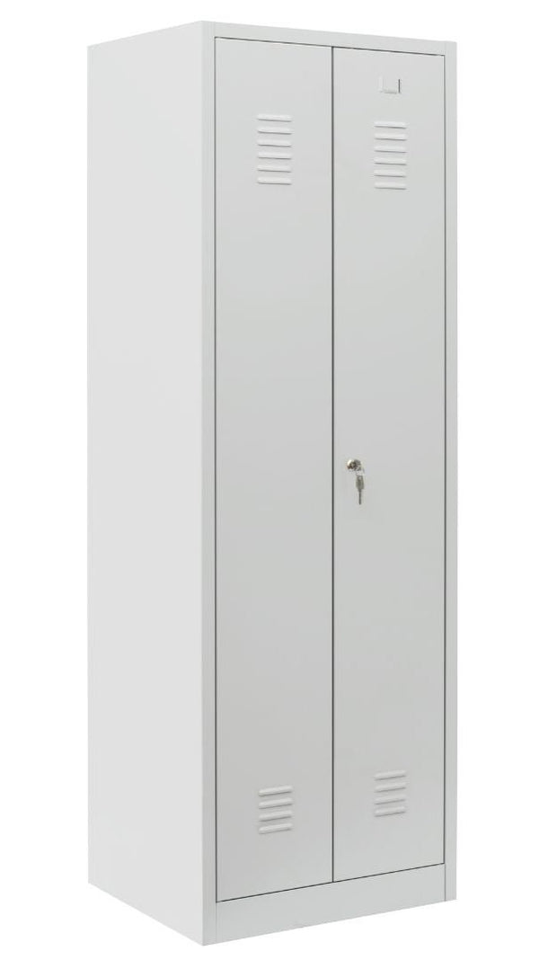 Craft Storage Cabinet , 71"h x 24"w x 20"d , Grey Door , Grey Frame