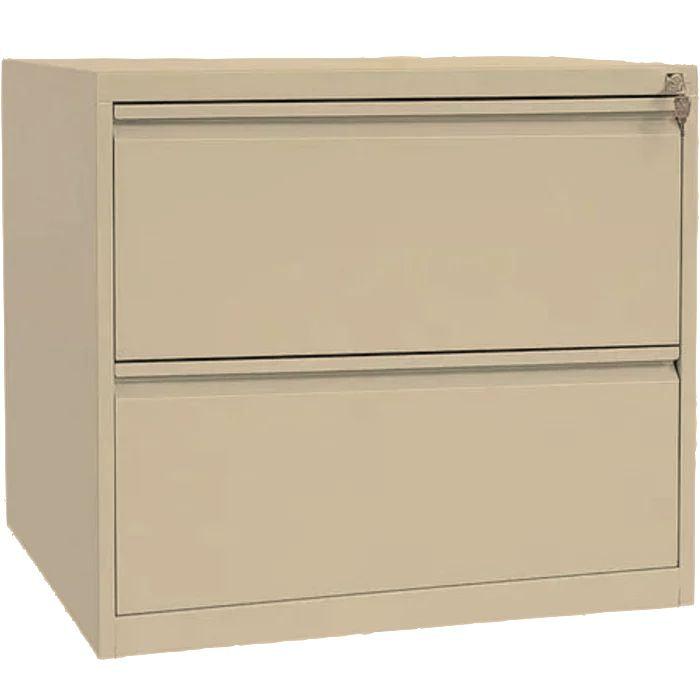 Craft Lateral File Cabinet , 28"h x 31"w x 18"d , 2 Drawers , Beige