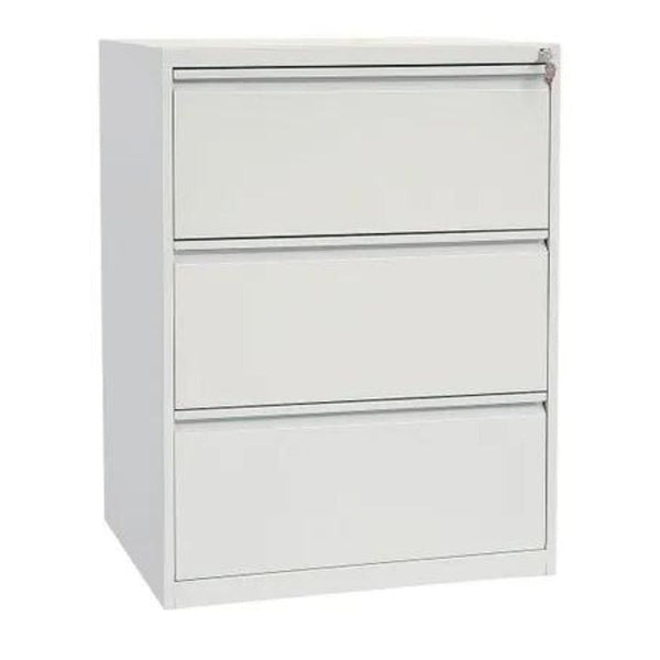 Craft Lateral File Cabinet , 40"h x 31"w x 18"d , 3 Drawers , Grey