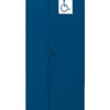 Craft Disabled Wardrobe Cabinet, 71"h x 31"w x 20"d , Blue Body, Blue Door