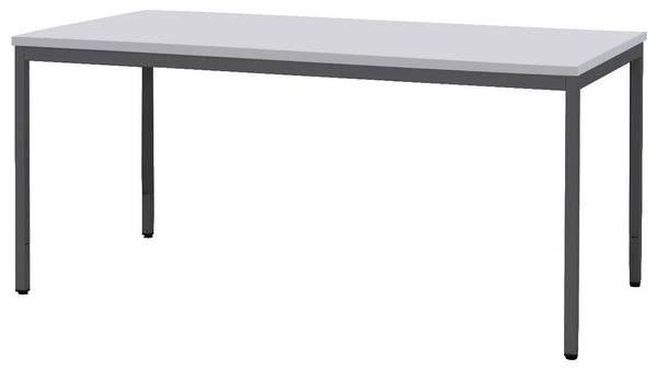 Craft Office Desk , 31h x 63w x 30d , Black Leg , Grey Top