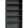 Craft Bookcase , 4 shelves , 77"h x 39"w x 13"d , Black