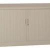 Craft Tambour Door Cabinet , 39"h x 47"w x 18"d , Beige